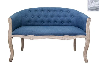 красивый Диван французский стиль Kandy Double Blue светло серый