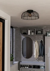 красивые 43896 Потолочная люстра RINROE, 1х40W (E27), H200, ?450, сталь, черный