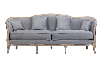 Прямой диван для гостиниц Darcy 3 серый в интерьере