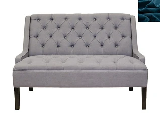 Американский диван Sommet цвет синий в интерьере