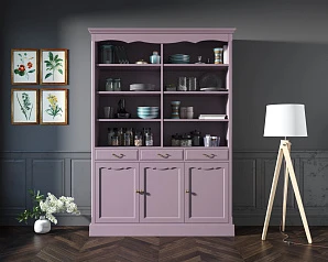 красивые Двухсекционный шкаф Leontina Lavanda для посуды арт ST9330/3L