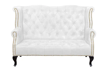 красивый Кожаный дизайнерский диван лофт Royal Sofa White в интернет-магазине