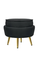 купить стильные Пуф Pearl Adorn Black в интернет-магазине