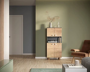 Малый шкаф с дверками "Split" SP12 в интерьере