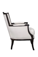 Мягкое полукресло с подлокотниками Tous white на заказ