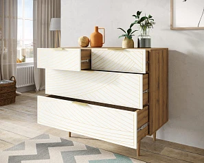 купить красивые Комод с четыремя ящиками "Line" LN14/GR1/beige