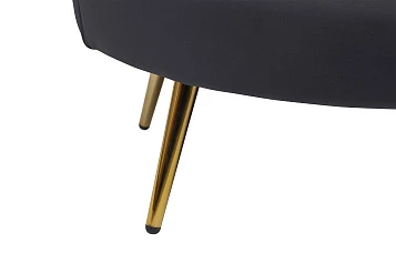 Дизайнерский двухместный диван Pearl Double Black в интерьере