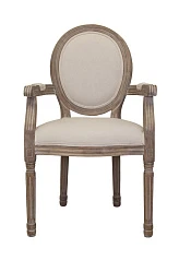 стильный Мягкий стул с подлокотниками Volker Arm Beige на заказ