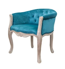 заказать Низкое кресло ретро Kandy Blue Velvet