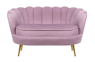 Дизайнерский двухместный диван Pearl Double Pink в интерьере