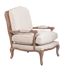 Мягкое полукресло с подлокотниками Niro Rattan Beige в интерьере