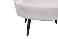 заказать Кресло ракушка Pearl Beige на черных ножках