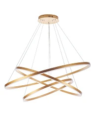 Люстра Orblaze 3 rings 1000 gold в интерьере