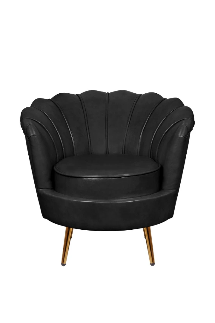 Низкое кресло ракушка Pearl Black V2 на заказ в интернет-магазине