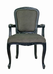 стильный Мягкий стул с подлокотниками Gran Arm Grey