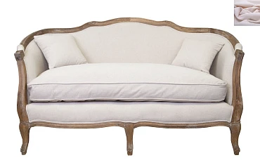 красивый Двухместный диван ампир Darcy 2 цвет розовый на заказ