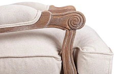 Мягкое полукресло с подлокотниками Niro Rattan Beige в интерьере