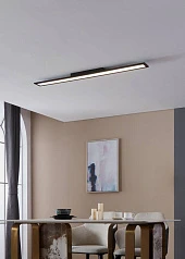 900822 Потолочный светильник  SALOBRENA 1, 38W (LED), 4000K, 4700lm, L1195, B100, H45, алюминий, черный / пластик, белый в интерьере