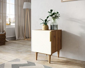 купить Тумбочка с дверкой "Line" LN08/GR1/beige в интернет-магазине