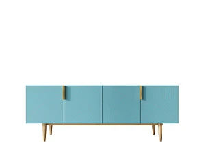 Комод под TV с четыремя дверками "Line" LN06/GR1/blue