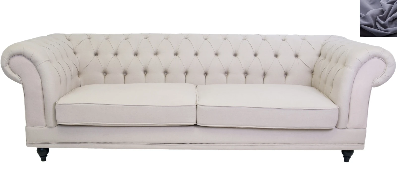 Диван мягкий арт-деко Neylan темно серый в интерьере