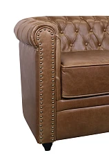 купить Кожаный диван лофт Karo Brown leather 2S