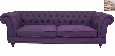 Диван мягкий арт-деко Neylan Purple бежевый