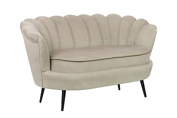 Дизайнерский диван Pearl Double Taupe на черных ножках в интернет-магазине