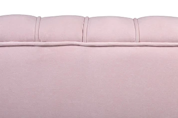 Диван ракушка Pearl Double Pink на черных ножках