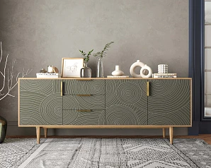 заказать стильные Комод "Line" удлиненный R25/browngrey