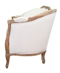 Прямой диван Darcy 3 коричневый в интерьере