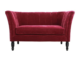 красивый Прямой двухместный диван Dalena Vine красный