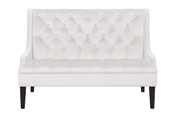 Прямой двухместный американский диван Sommet бежевый в интерьере