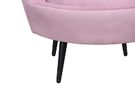 купить Кресло ракушка Pearl Pink на черных ножках