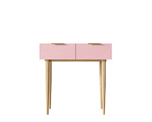 стильный Консоль с двумя ящиками "Line" LN16/GR1/pink на заказ