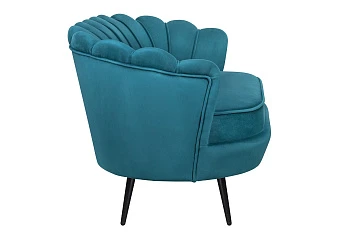 заказать Диван ракушка Pearl Double Marine Velvet на черных ножках