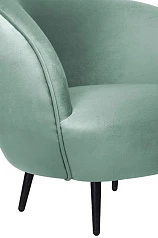 купить Мягкое кресло Small Benee Green на черных ножках