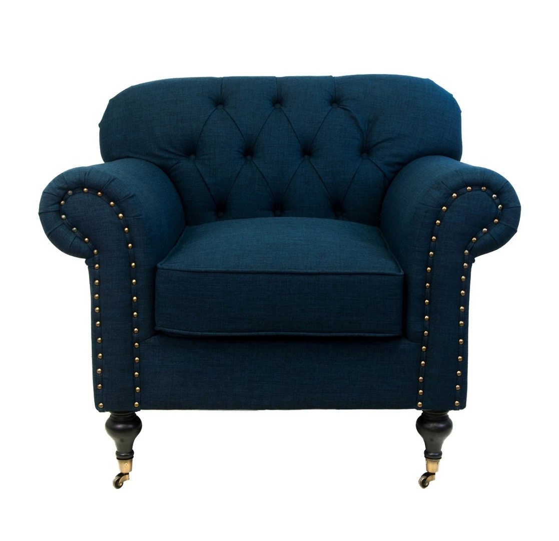 заказать стильное Классическое кресло Kavita Dark Blue