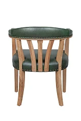 красивый Мягкий стул с подлокотниками Tanner Green Leather в интернет-магазине