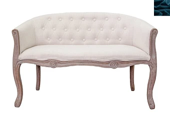 стильный Двухместный диван Kandy Double Beige цвет синий