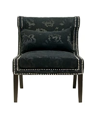 красивое Мягкое полукресло с подлокотниками Suza Black