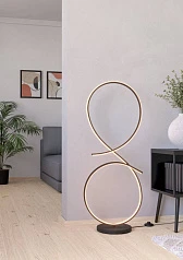 купить 901271 Светод торшер SERPINS, 20W(LED), алюминий, сталь, черный, пластик, белый, 3000K, 2500lm в интернет-магазине