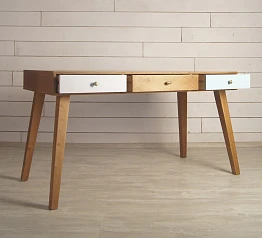 купить Рабочий стол "Aquarelle Birch" с тремя ящиками арт RE-36ETG в интернет-магазине