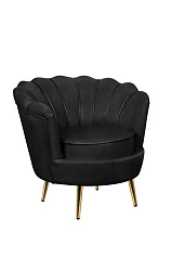 Низкое кресло ракушка Pearl Black V2 в интернет-магазине