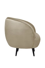 купить Мягкое кресло Small Benee Taupe на черных ножках