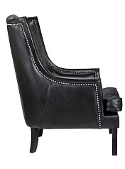 красивое Кожаное кресло каминное Chester Black Leather на заказ