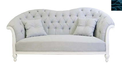 купить Французский диван для гостиниц Velina цвет синий