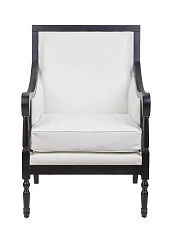 Классическое американское кресло Colin White Leather в интернет-магазине