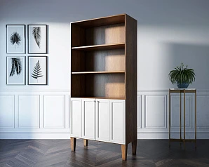 красивые Стеллаж двухстворчатый "Andersen" арт AN12/2WH