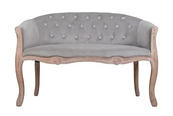 Двухместный дизайнерский диван Kandy Double Grey Velvet в интерьере